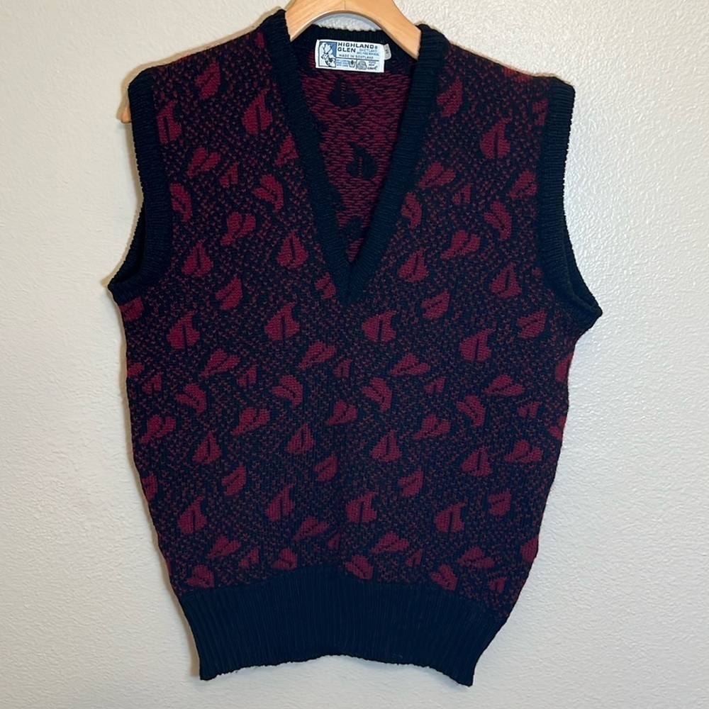 Highland Glen Shetland Pure New Wool Sweater Vest